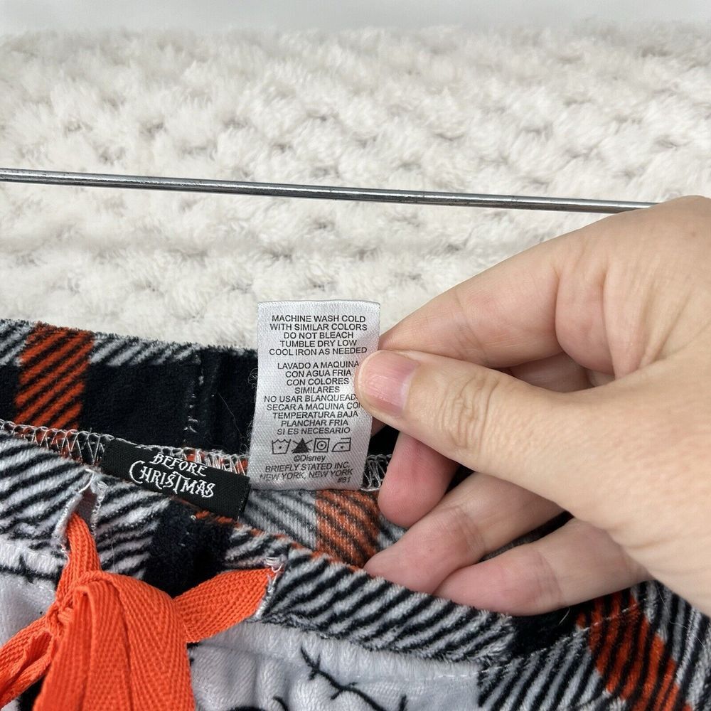 Disney Nightmare Before‎ Christmas Pajama Pants Plaid Jack Skellington M - Picture 4 of 8